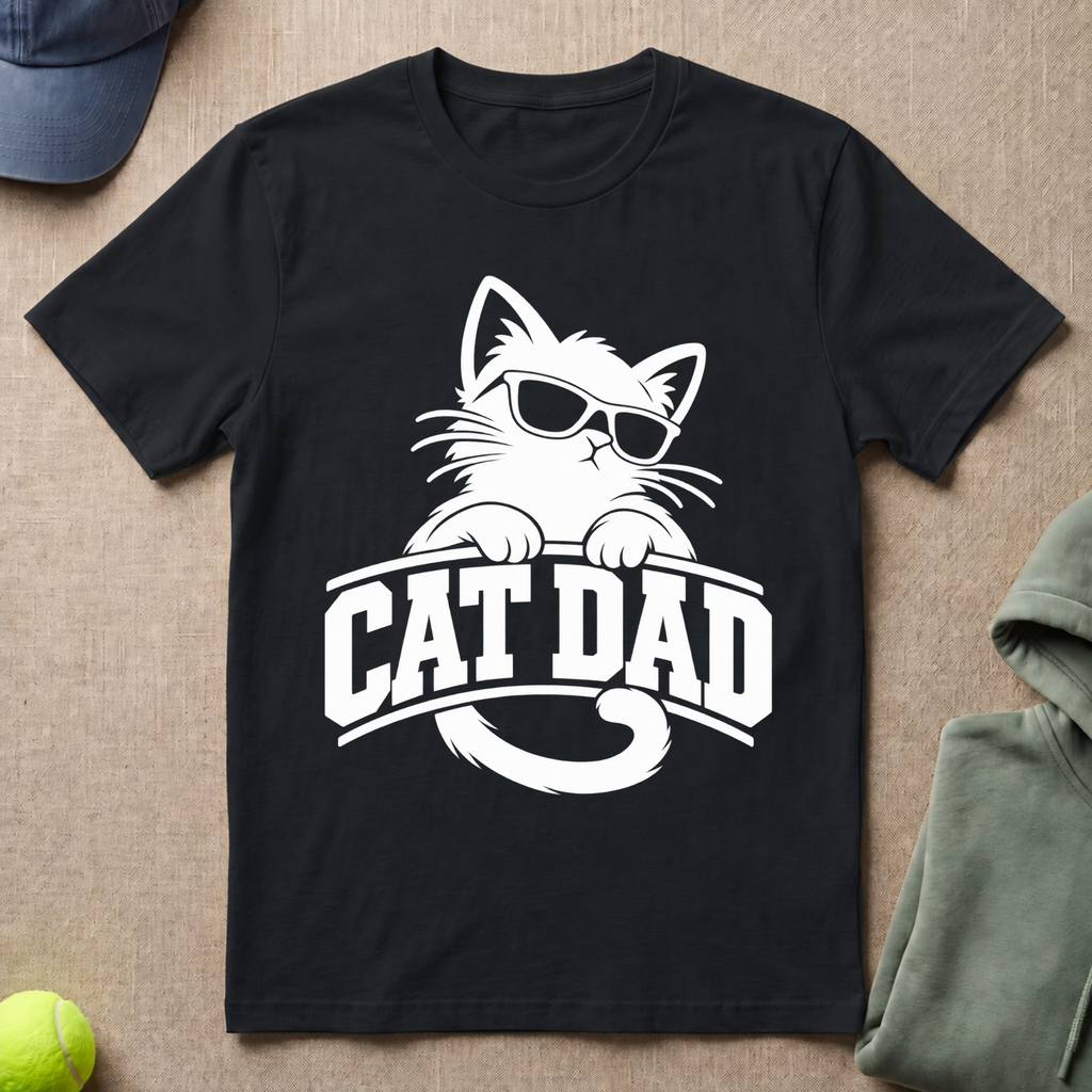 Cat Dad Sunglasses T-Shirt