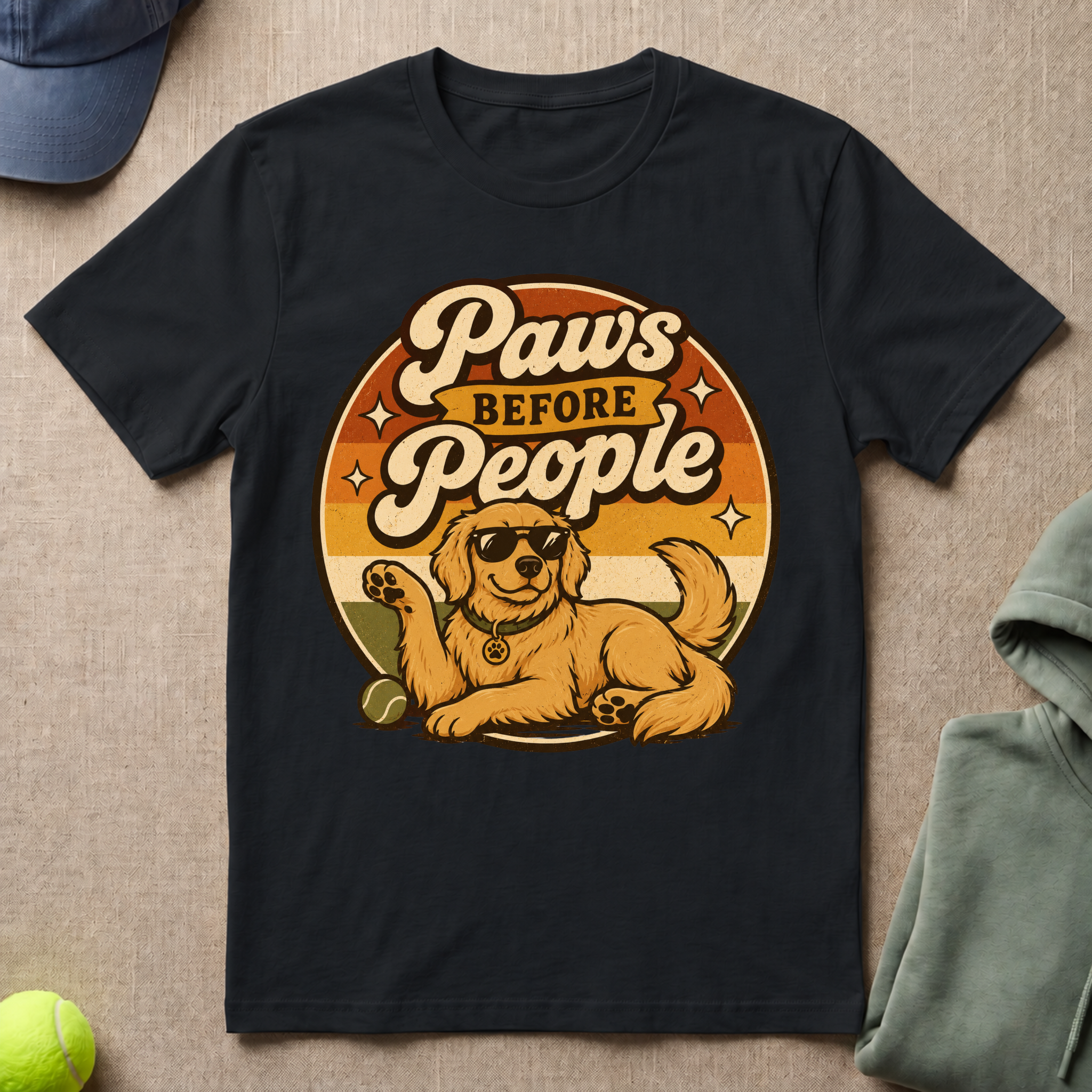 Dog With Ball T-Shirt