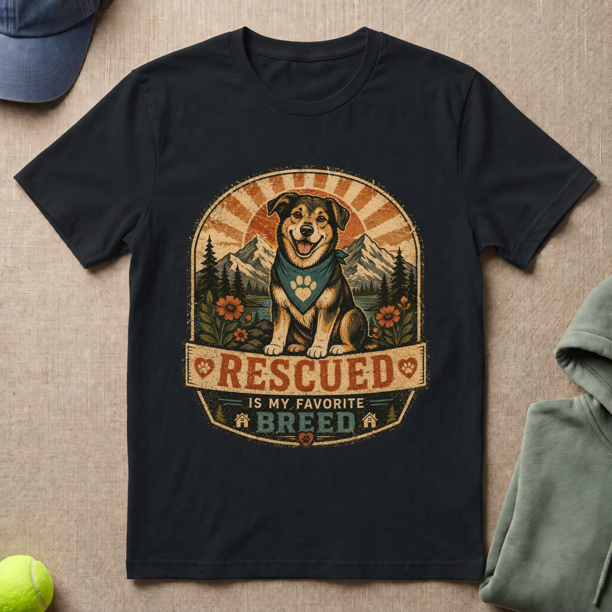 Rescued Favourite Breed   T-Shirt