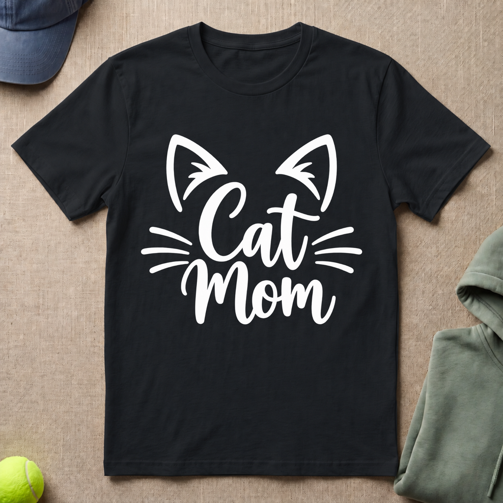 Cat Mom Whiskers T-Shirt