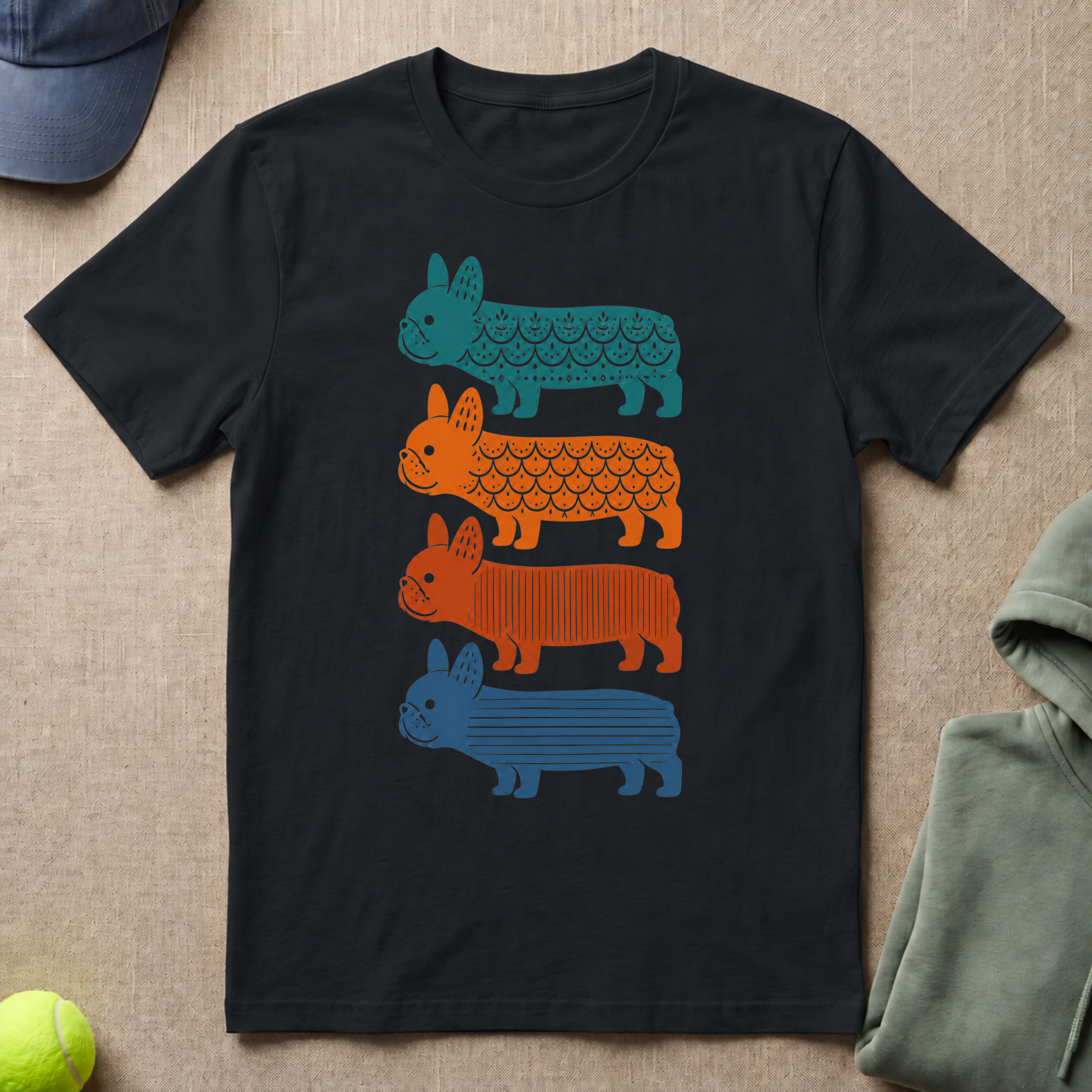 Frenchie in Color T-Shirt