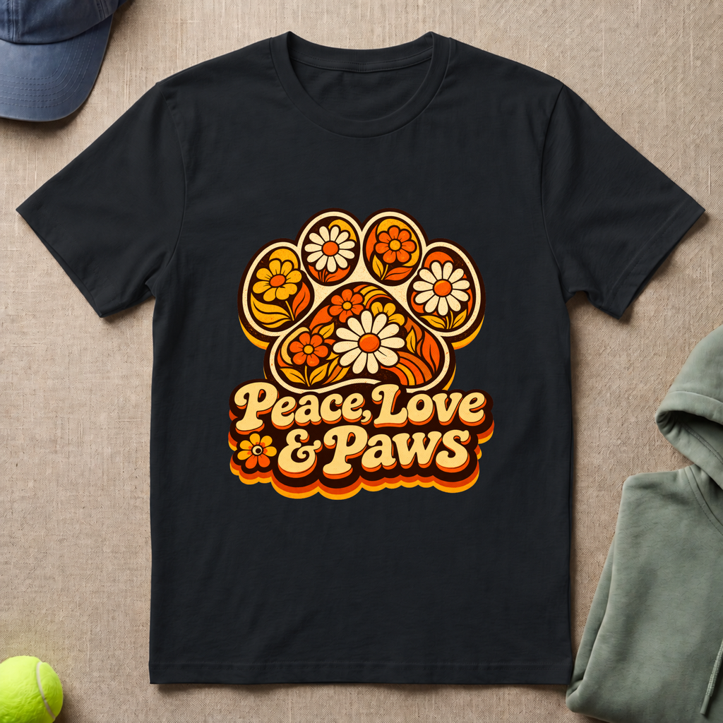 Peace Love Paws  T-Shirt