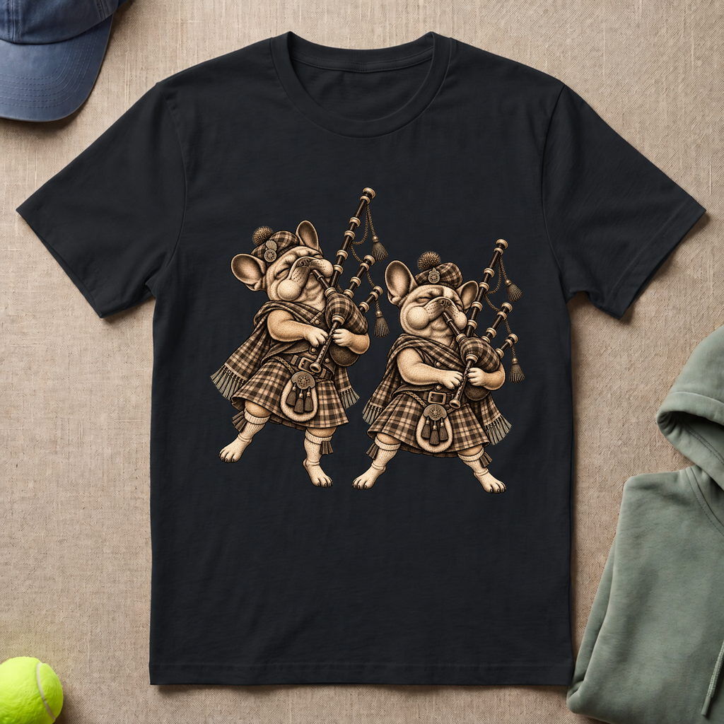 Frenchie Duo Scotts T-Shirt