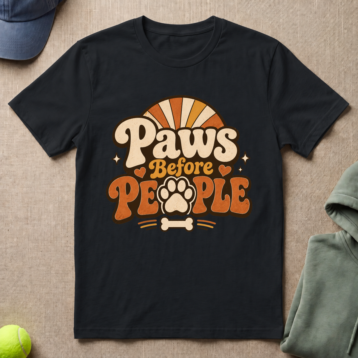Paws Before People Logo T-Shirt