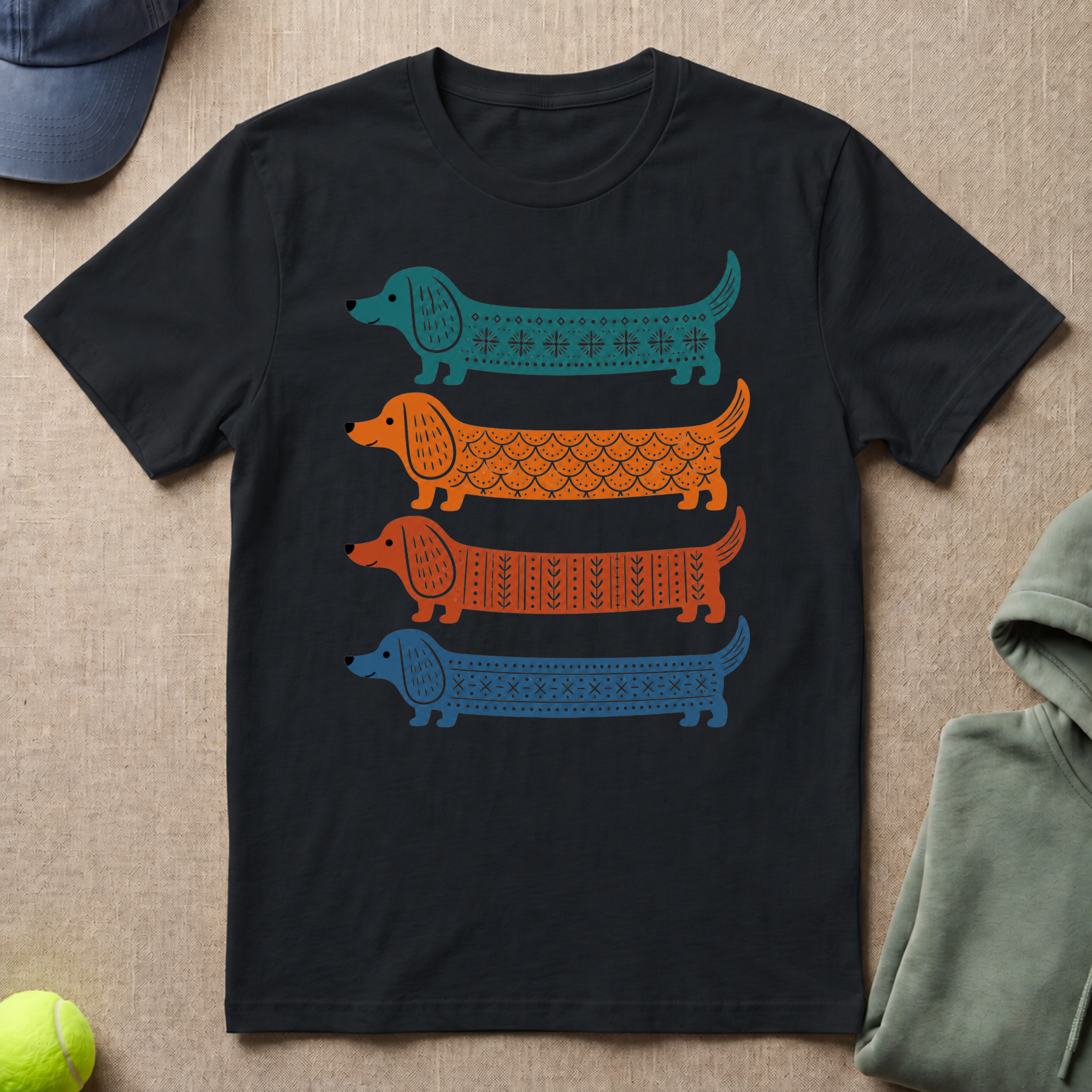 Dachshund In Color T-Shirt