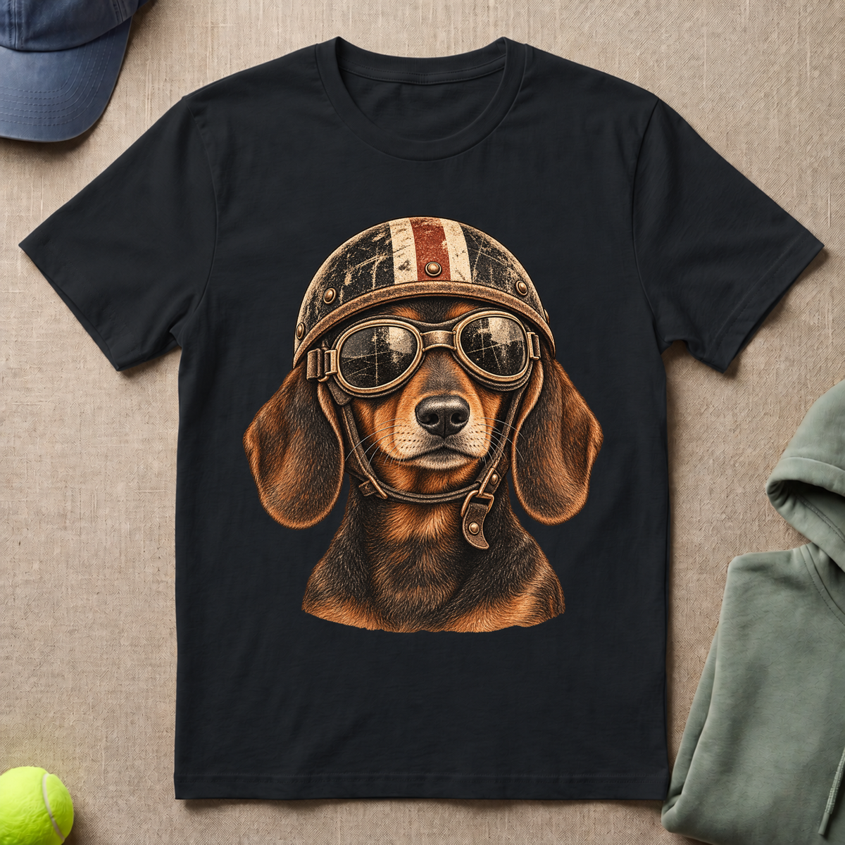 Dachshund Biker T-Shirt