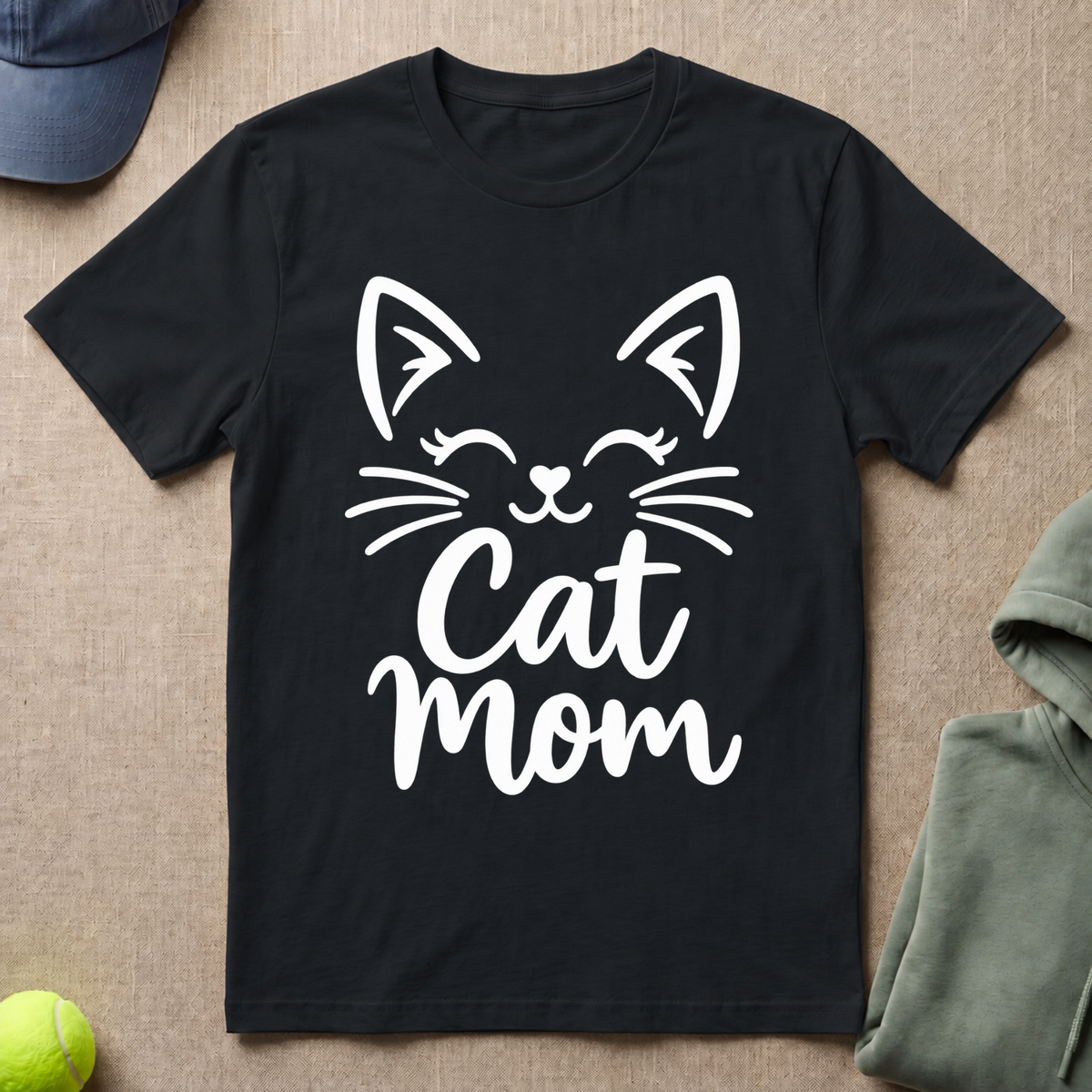 Cat Mom Smile T-Shirt