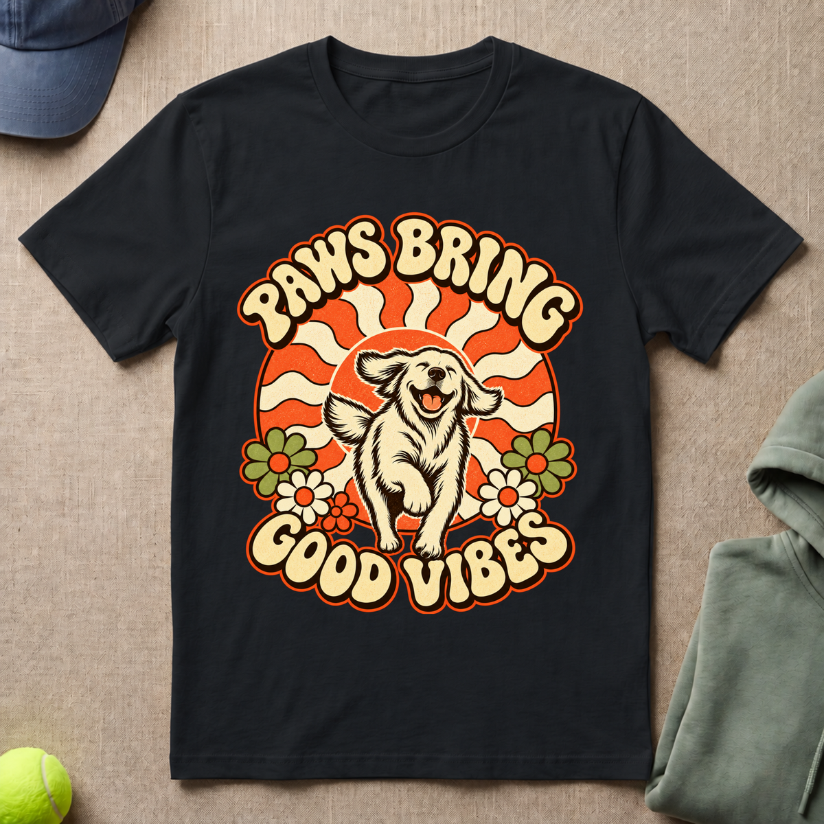 Paws Bring Good Vibes T-Shirt