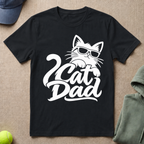 Cat Dad Silhouette T-Shirt