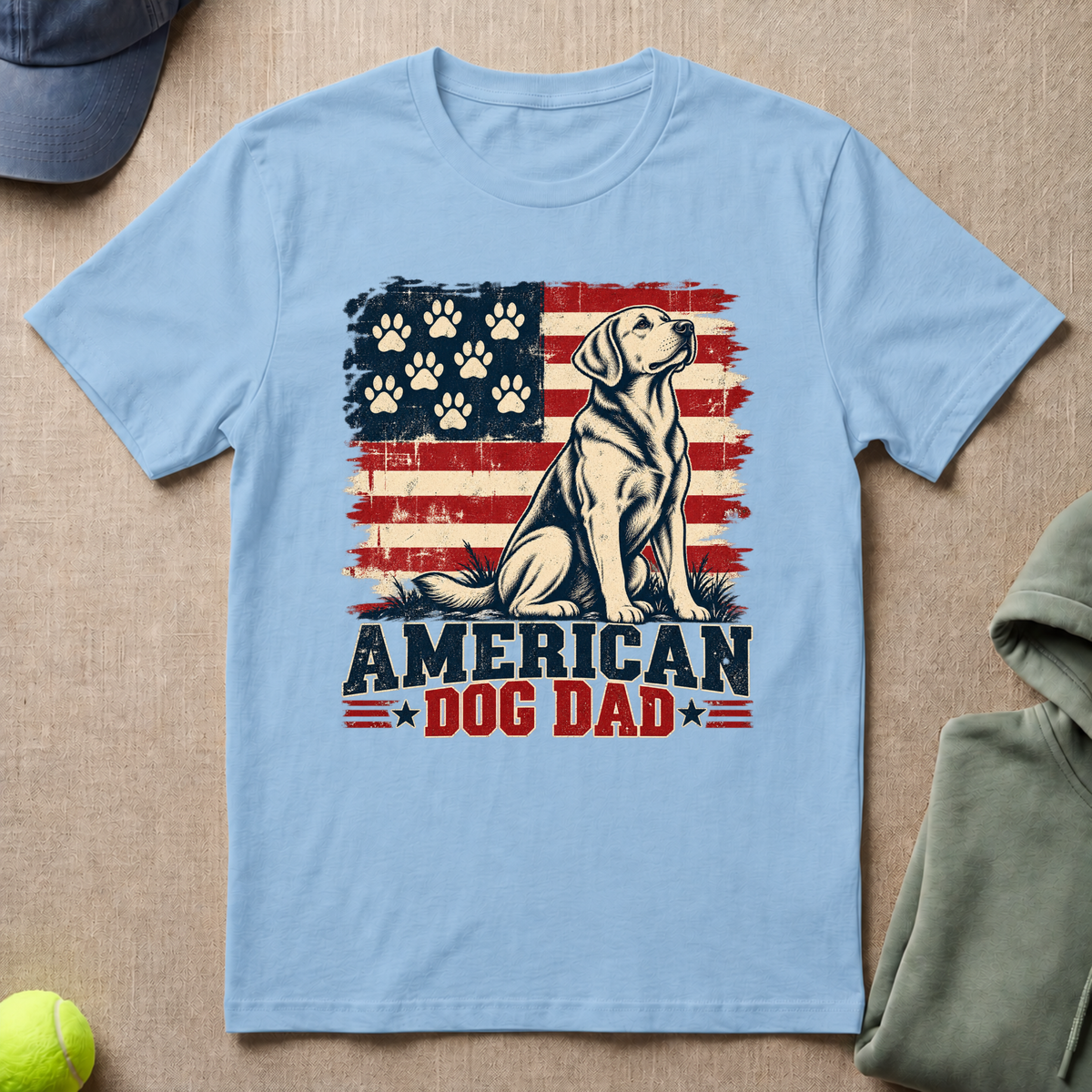 American Dog Dad T-Shirt