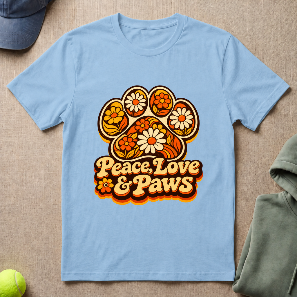 Peace Love Paws  T-Shirt