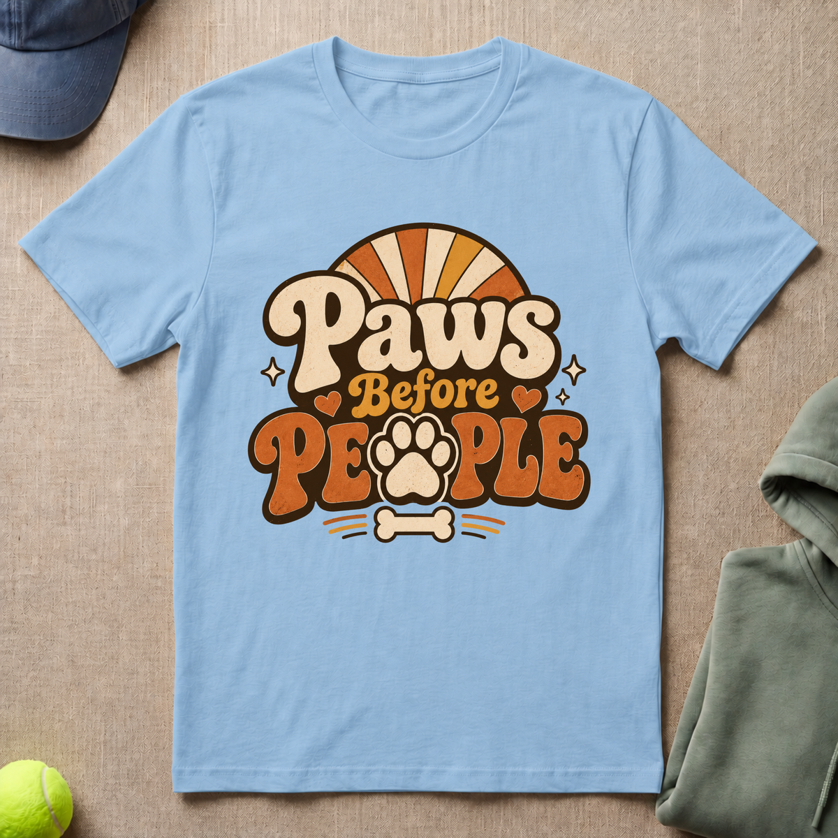 Paws Before People Logo T-Shirt