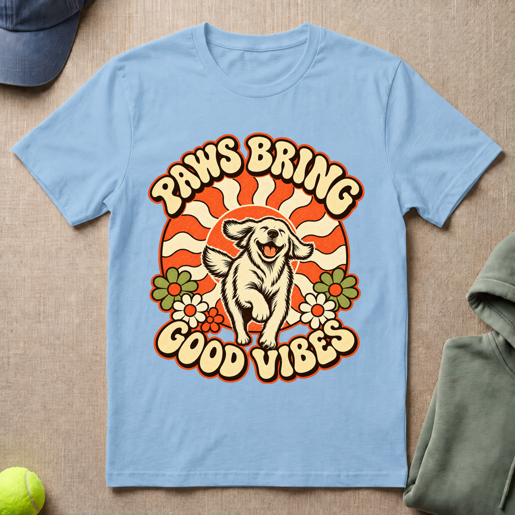 Paws Bring Good Vibes T-Shirt