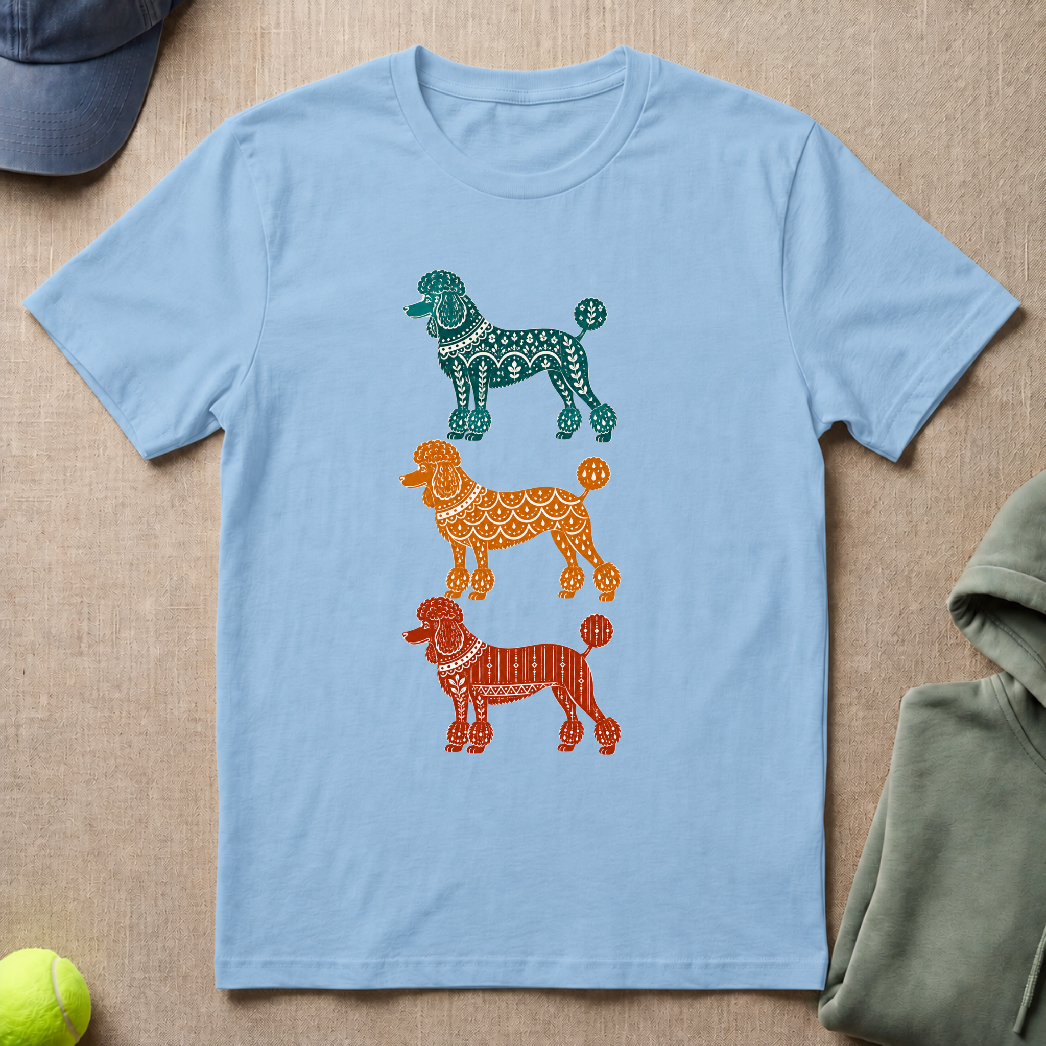 Poodle In Color T-Shirt