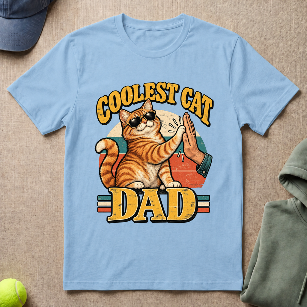 Coolest Cat Dad T-Shirt