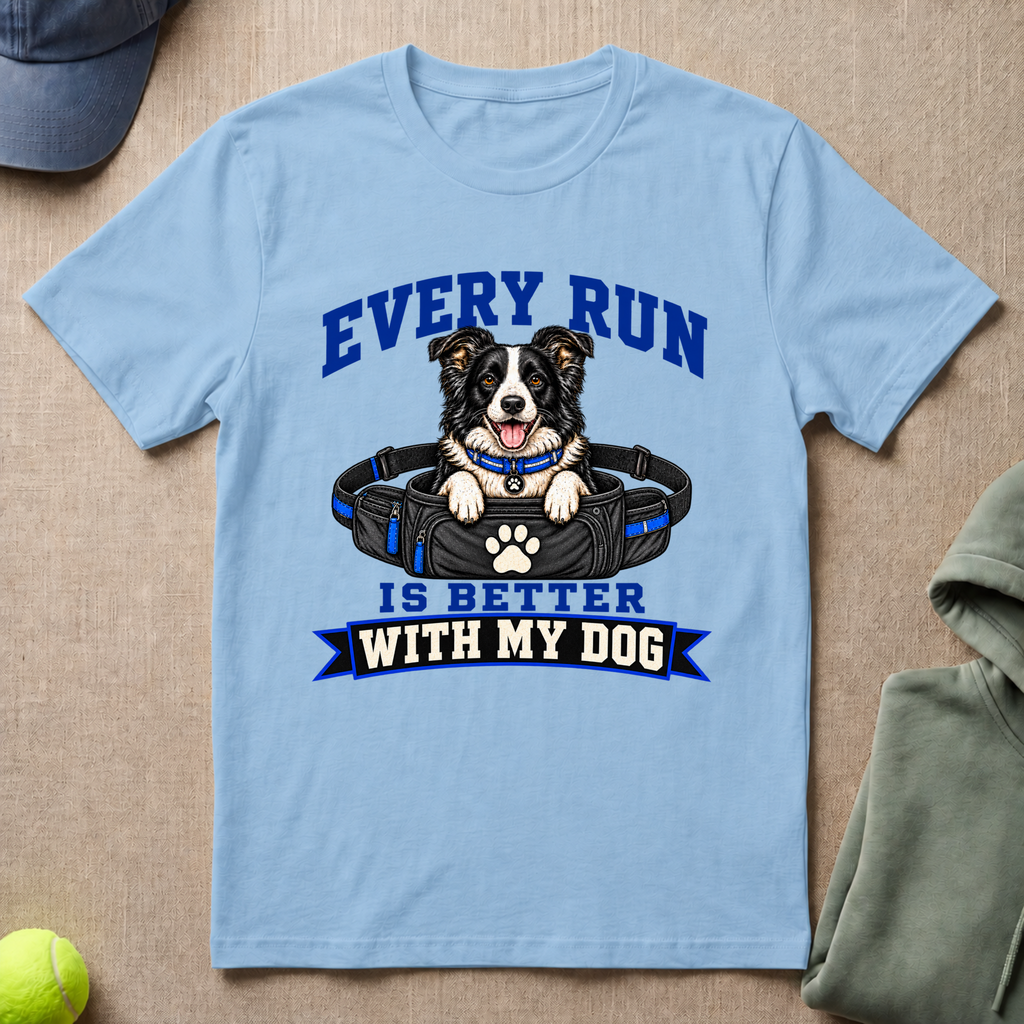 Run Better With Dog T-Shirt