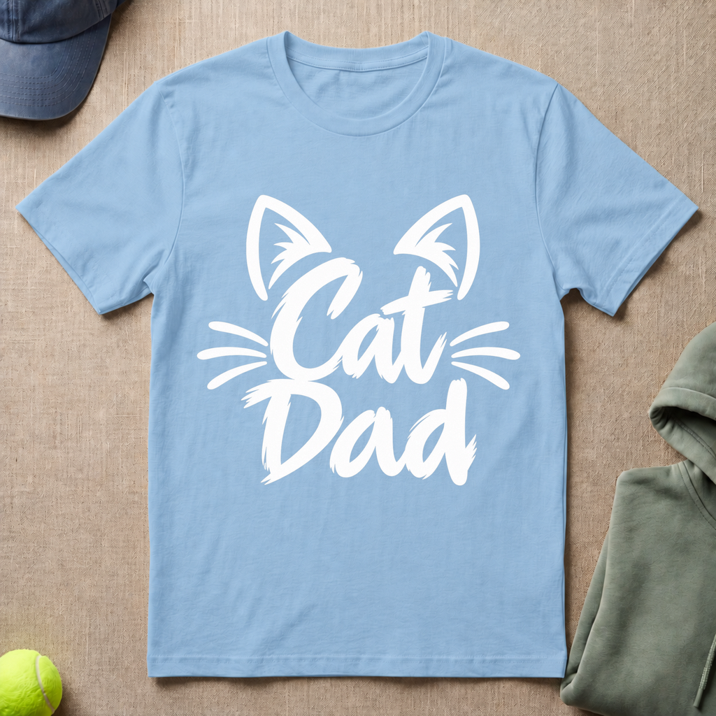 Cat Dad Whiskers T-Shirt