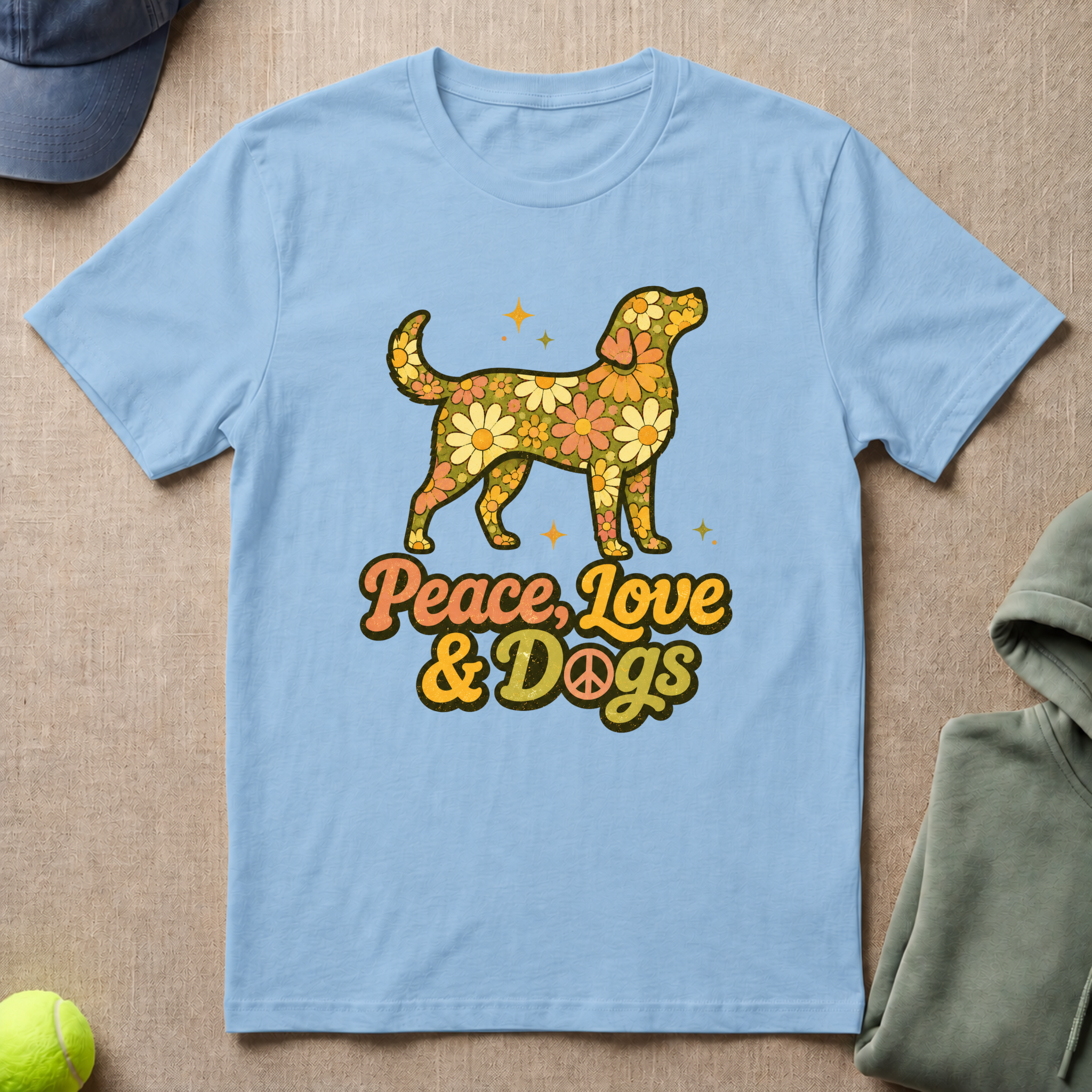 Peace Love & Dogs T-Shirt