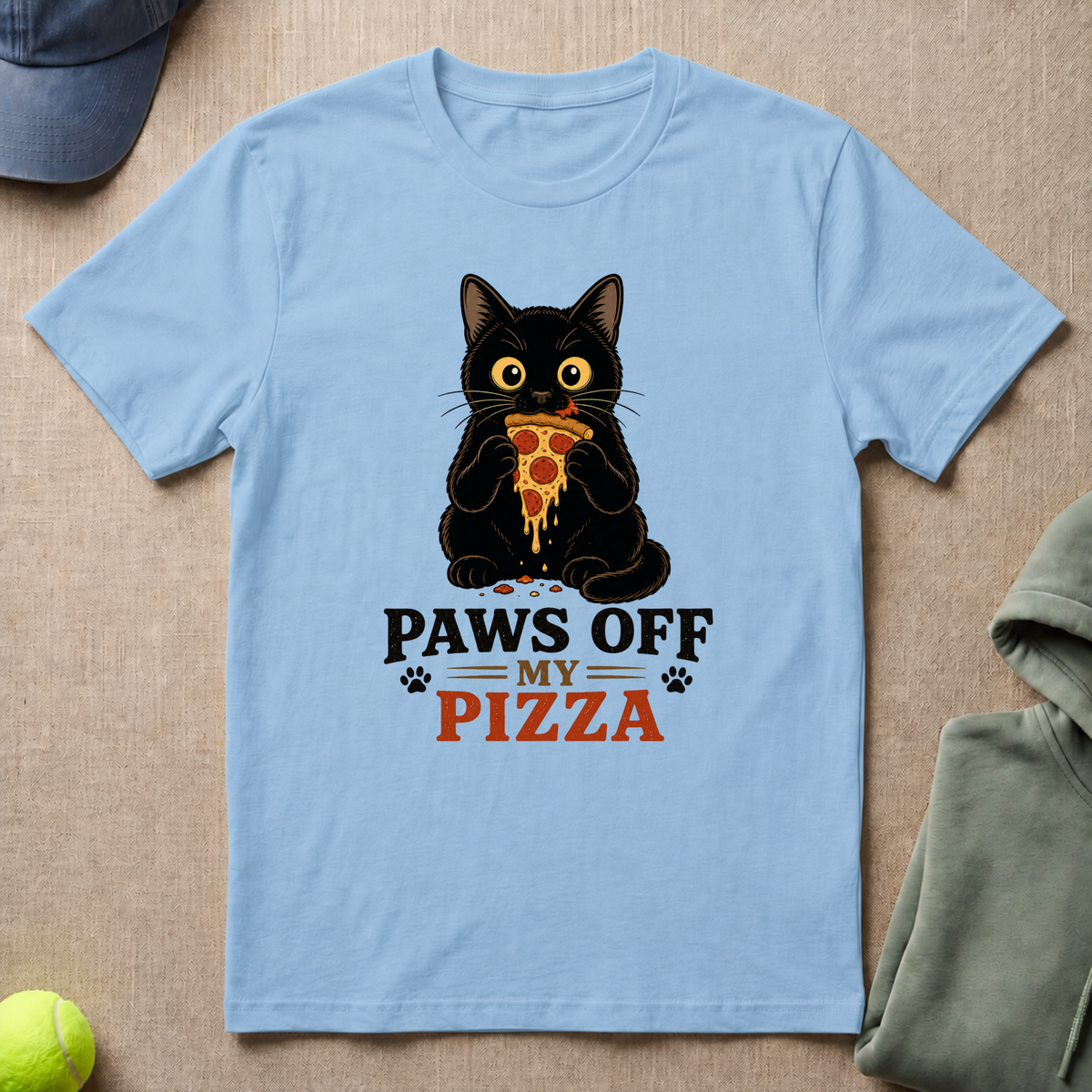 Cat & Pizza T-Shirt
