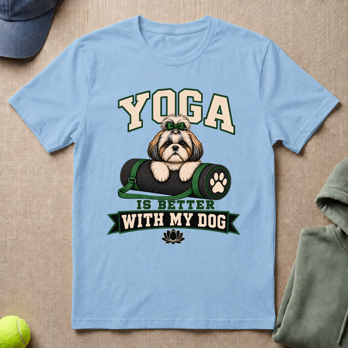 Yoga Better With Dog T-Shirt