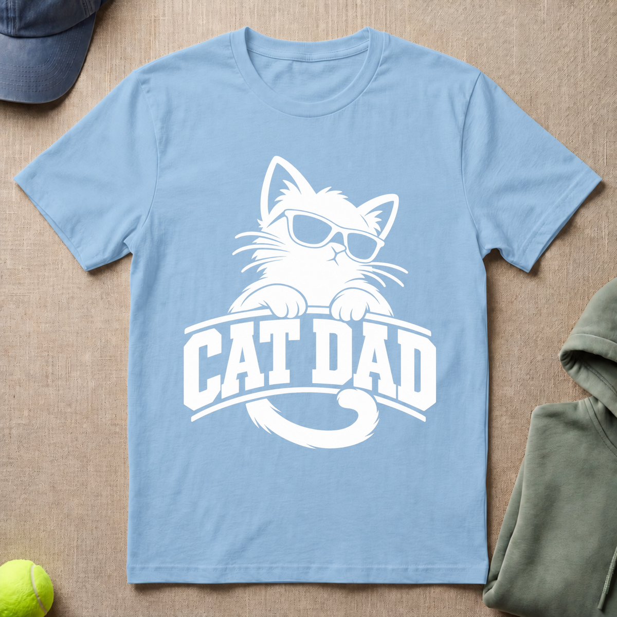 Cat Dad Sunglasses T-Shirt