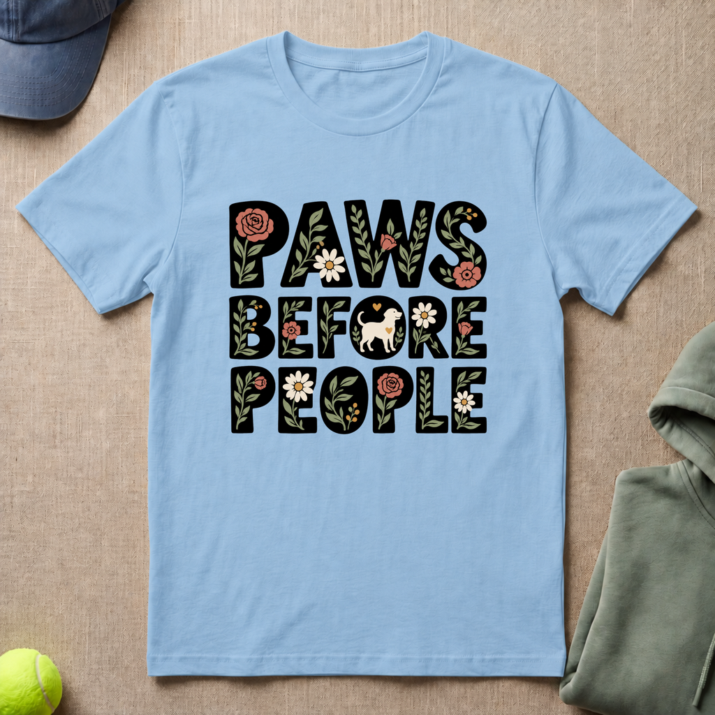 Paws Floral T-Shirt