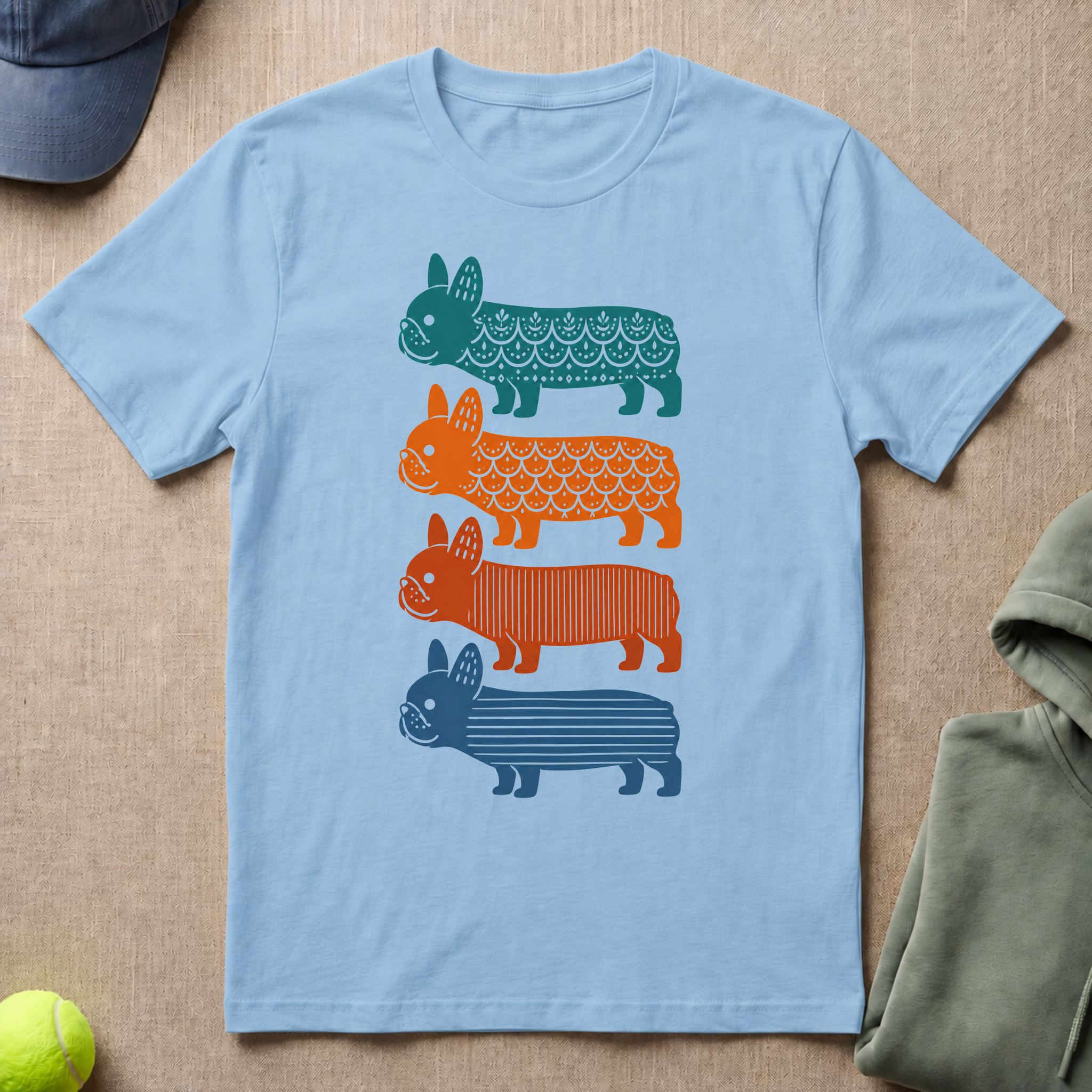 Frenchie in Color T-Shirt