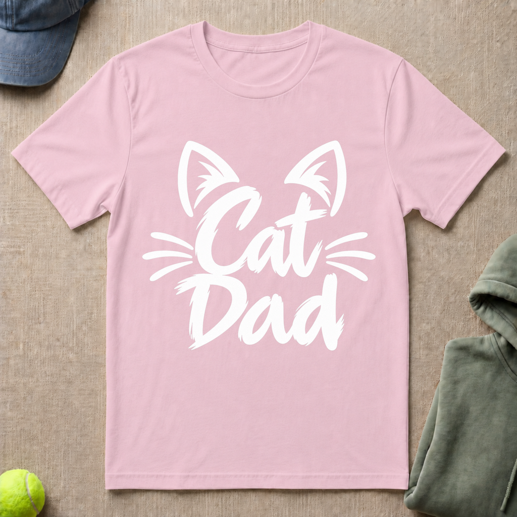 Cat Dad Whiskers T-Shirt