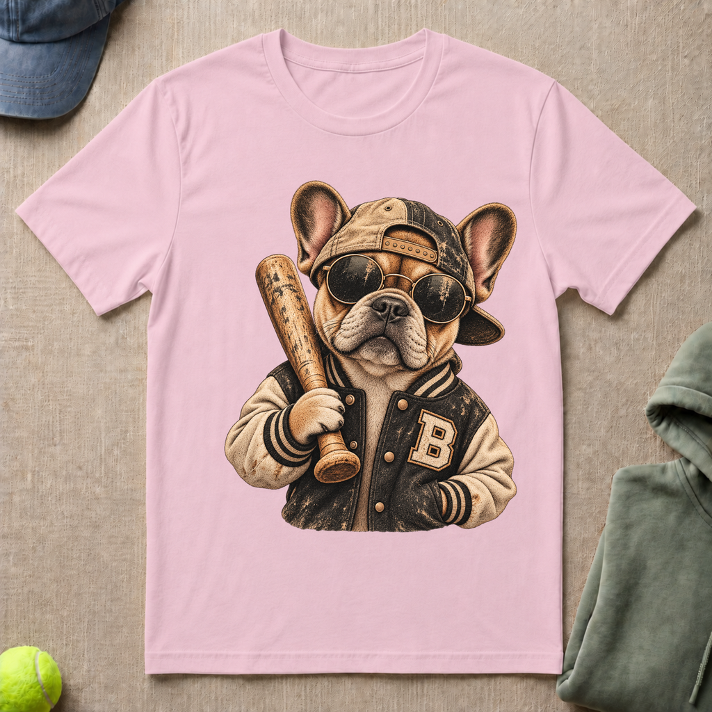 Frenchie Baseball T-Shirt