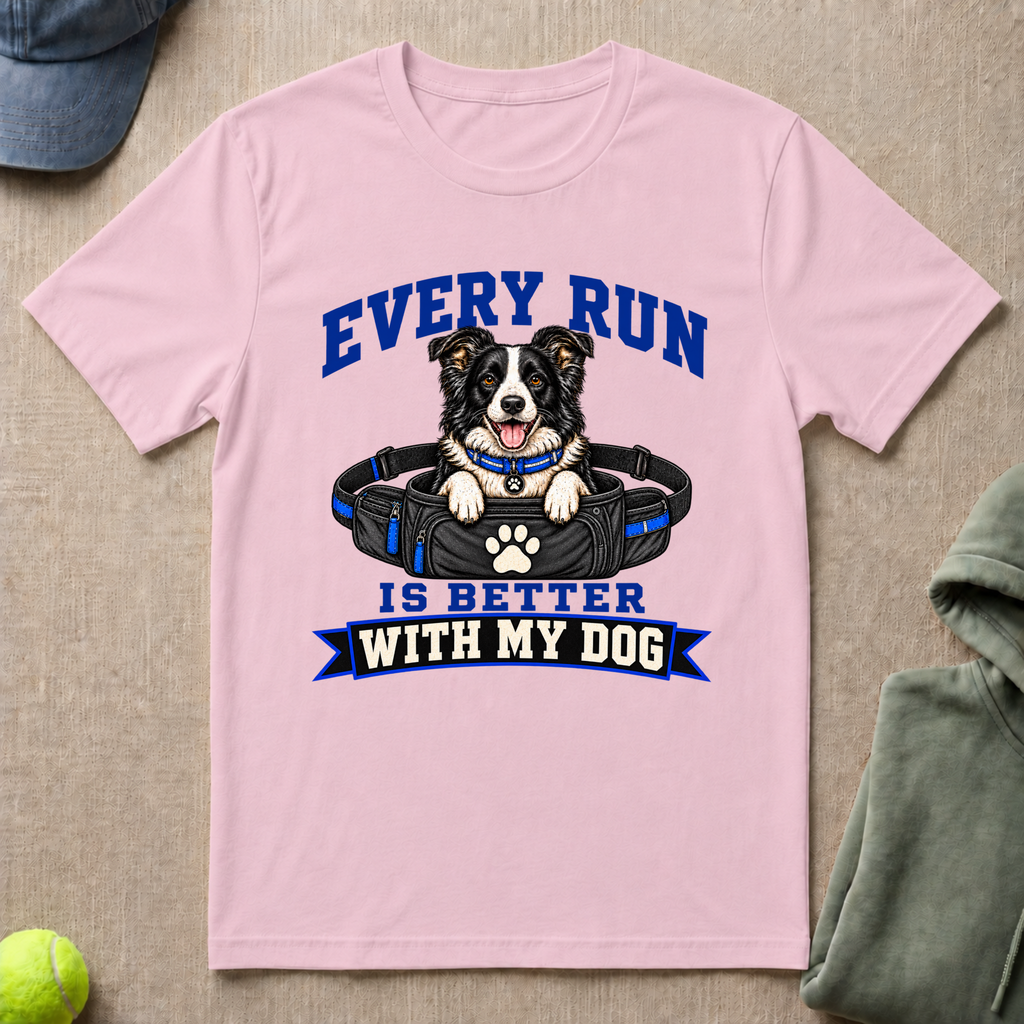 Run Better With Dog T-Shirt