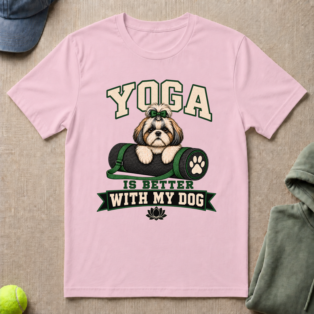 Yoga Better With Dog T-Shirt