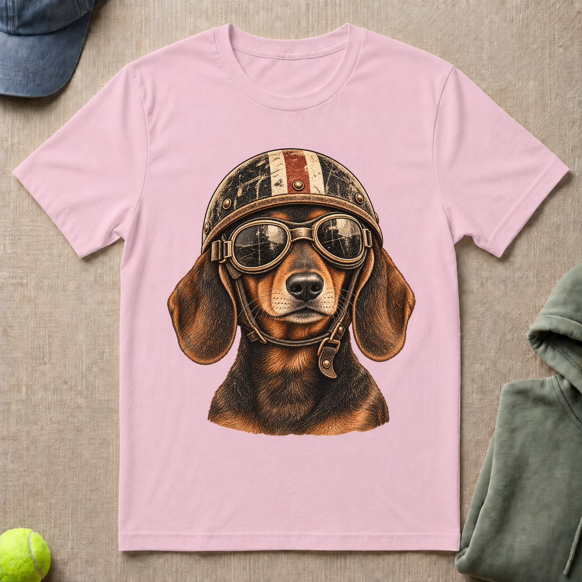 Dachshund Biker T-Shirt