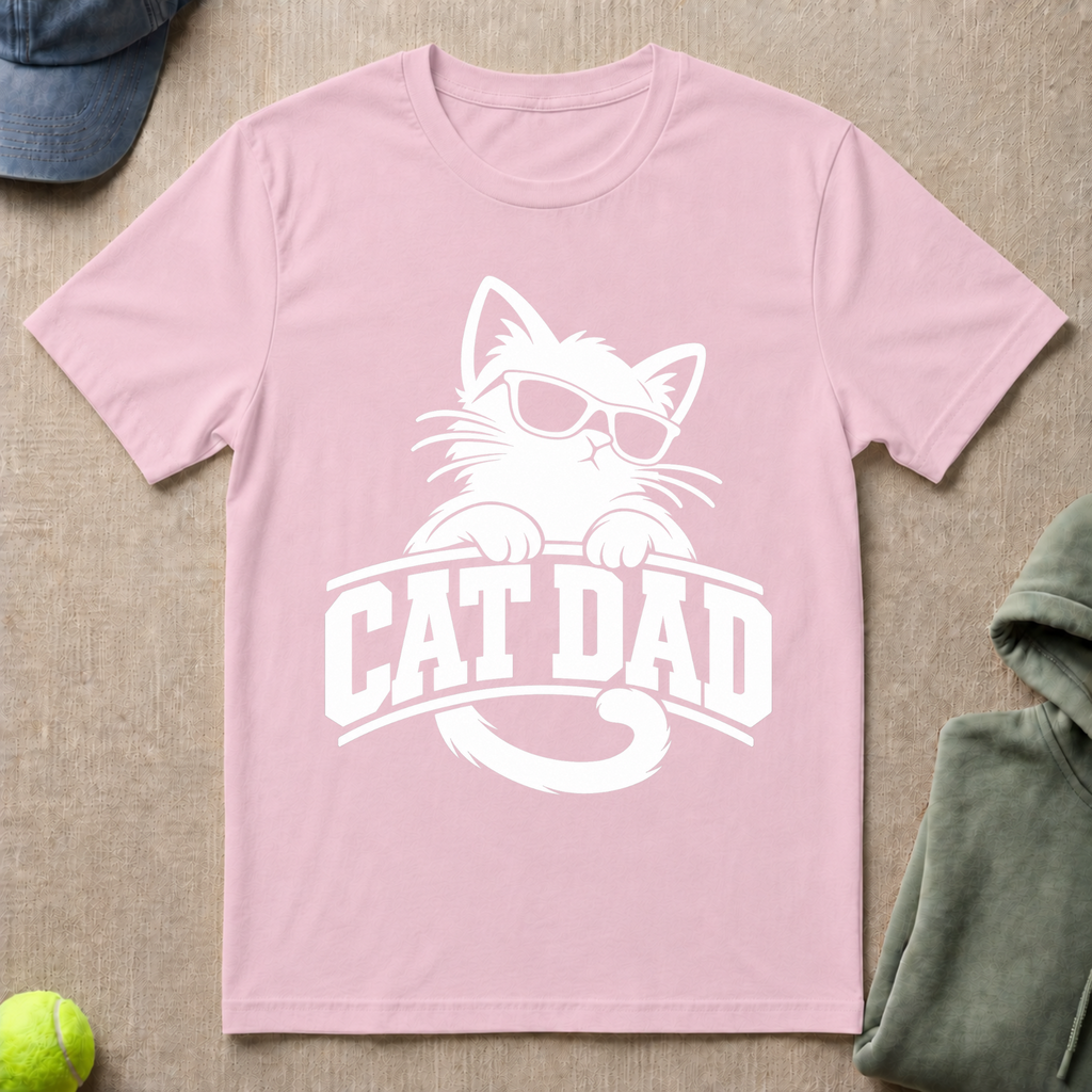 Cat Dad Sunglasses T-Shirt