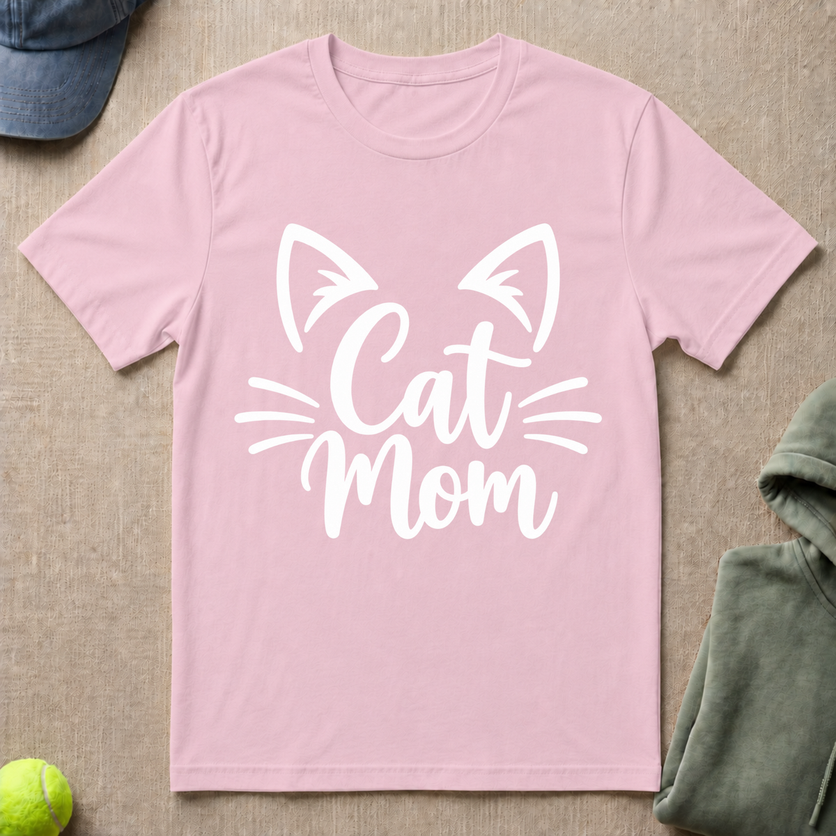 Cat Mom Whiskers T-Shirt
