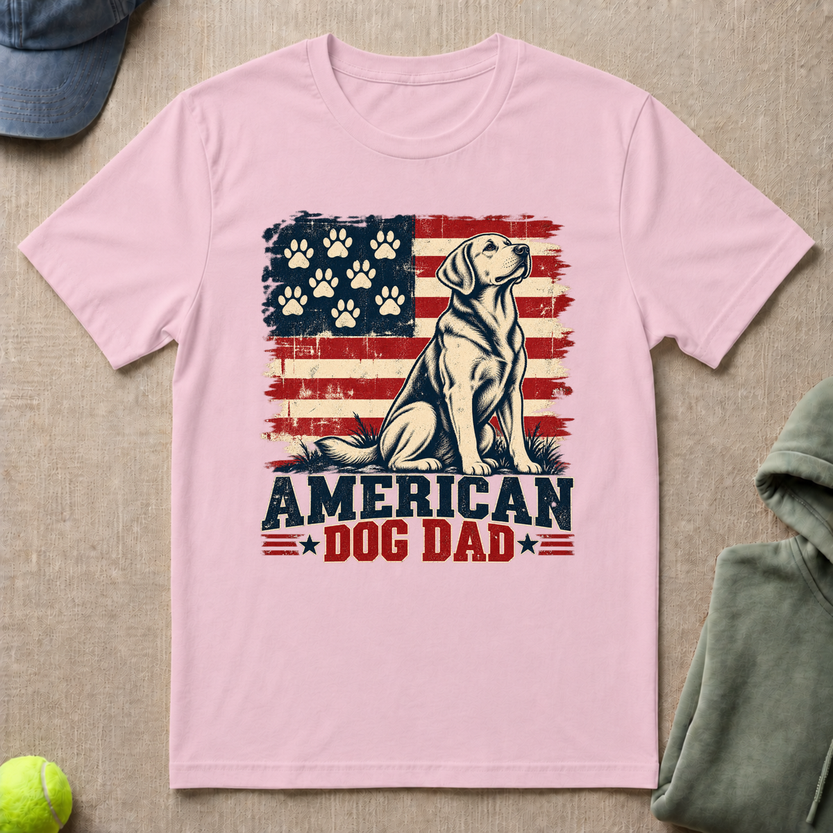 American Dog Dad T-Shirt