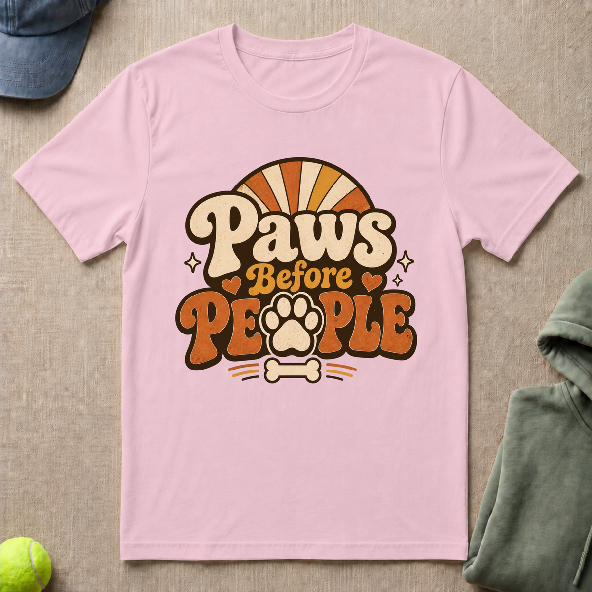 Paws Before People Logo T-Shirt