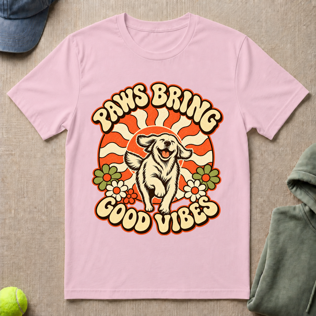 Paws Bring Good Vibes T-Shirt