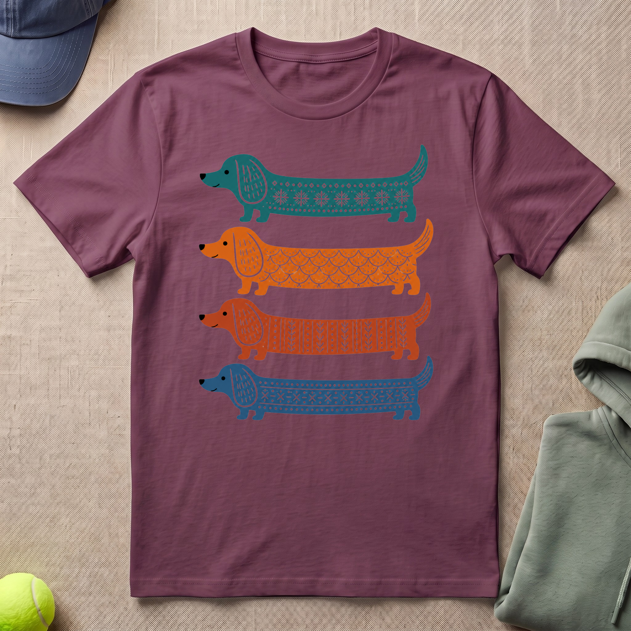 Dachshund In Color T-Shirt