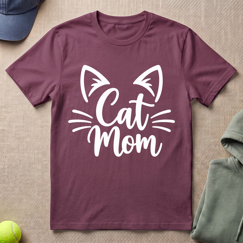 Cat Mom Whiskers T-Shirt