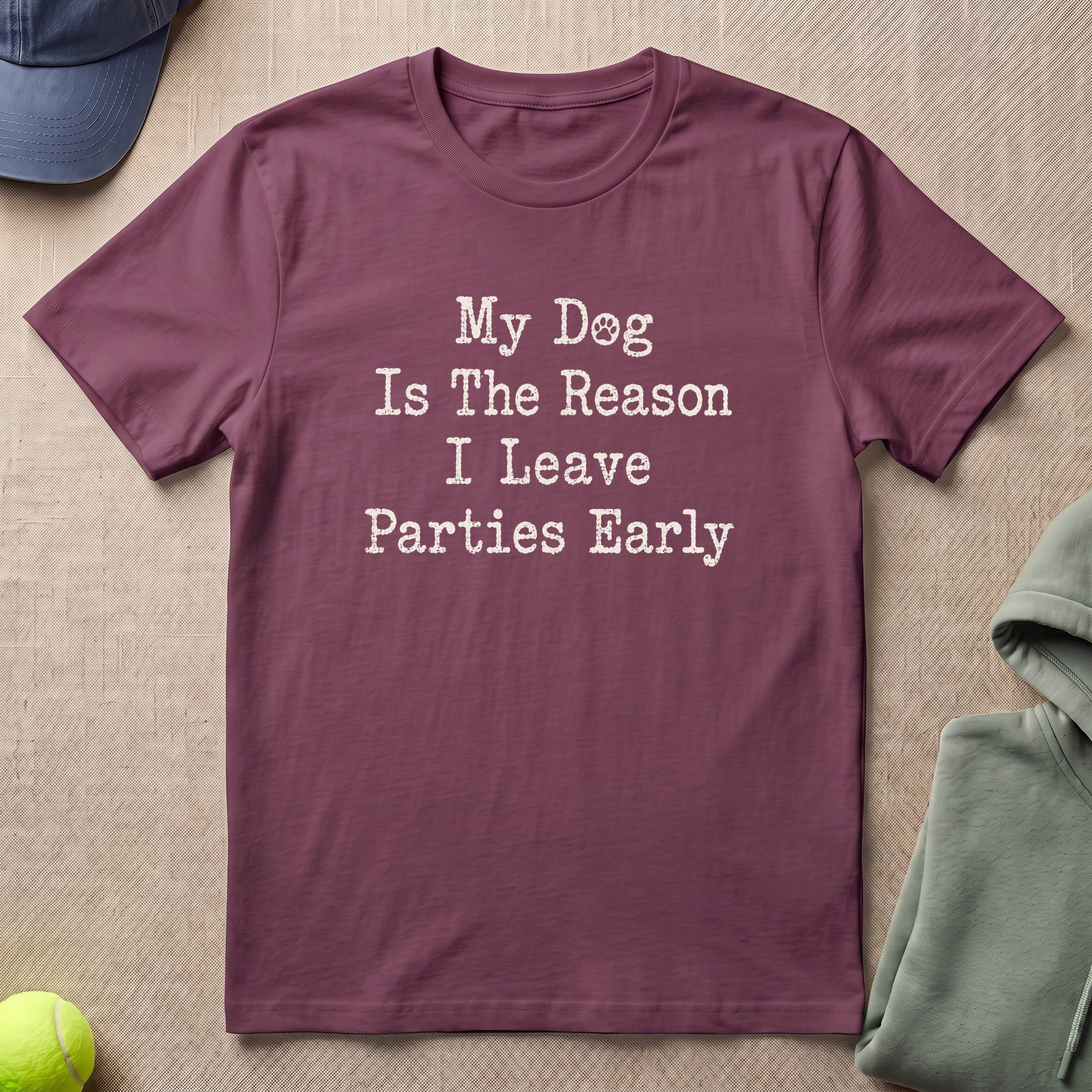 Leave Parties Slogan T-Shirt