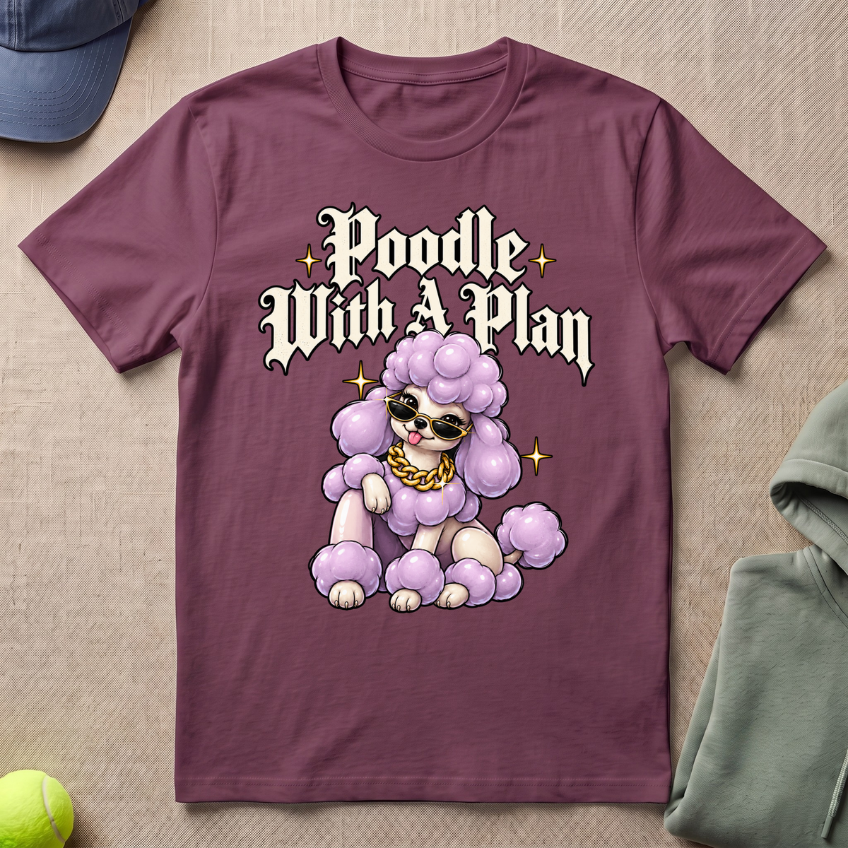 Poodle With Plan T-Shirt