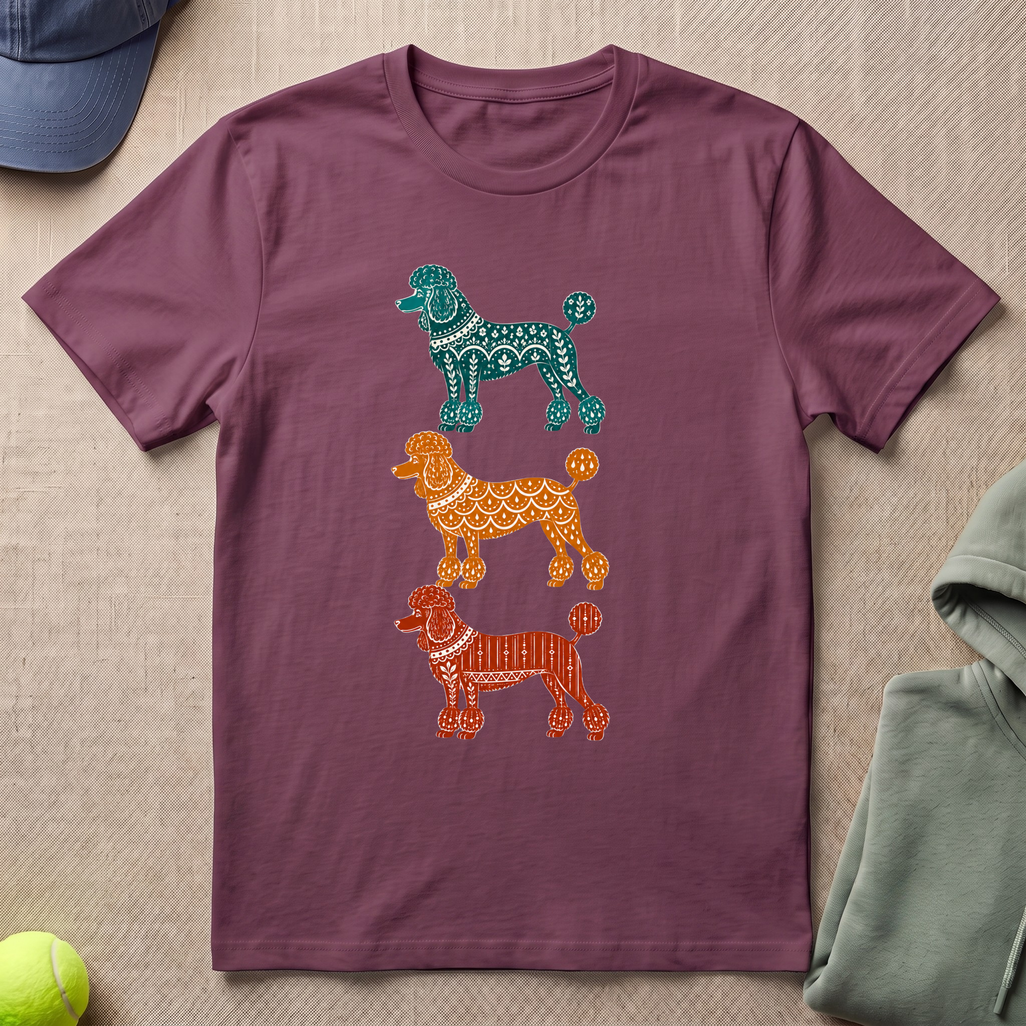 Poodle In Color T-Shirt