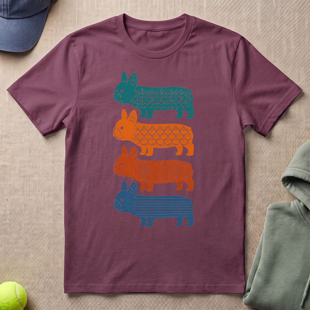 Frenchie in Color T-Shirt