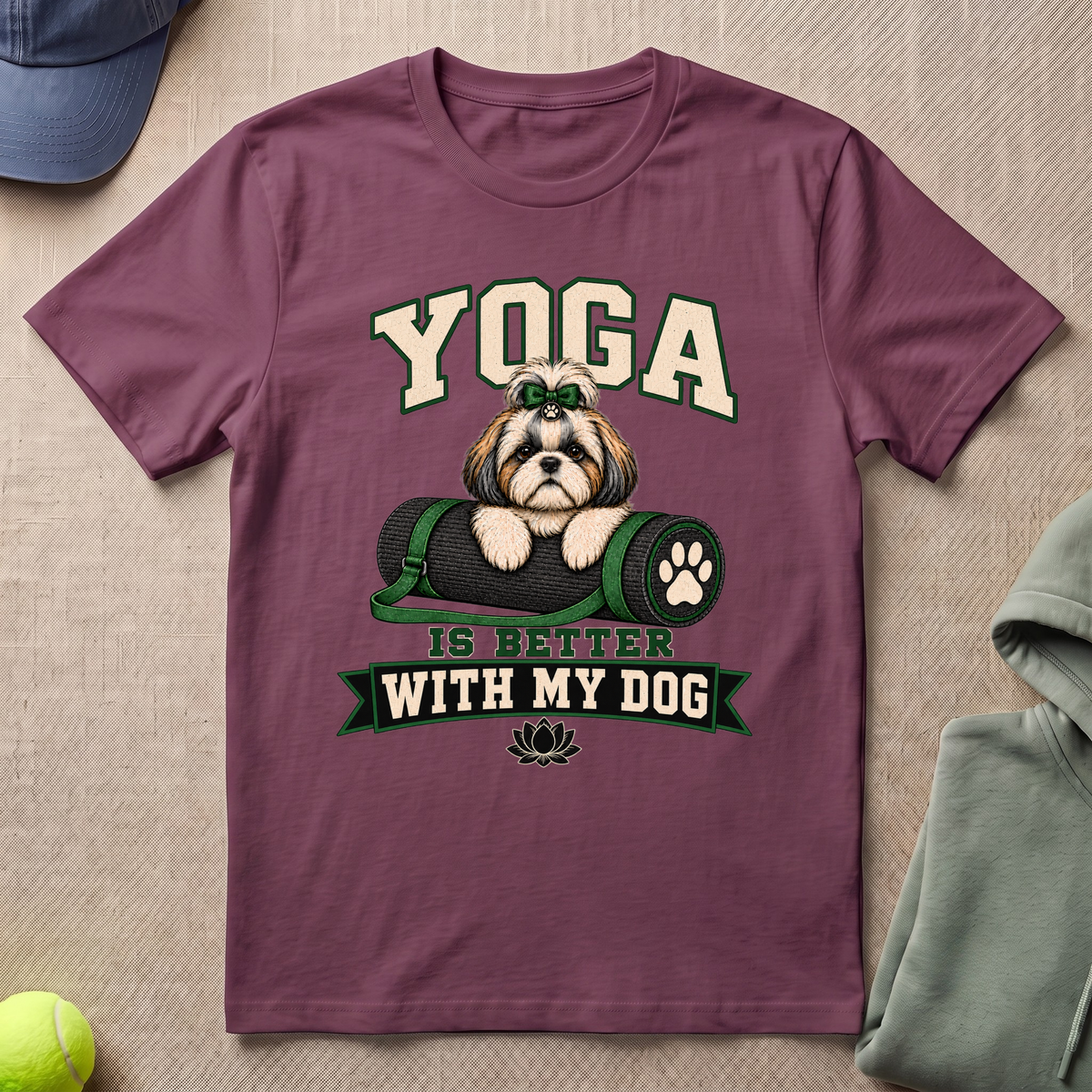 Yoga Better With Dog T-Shirt