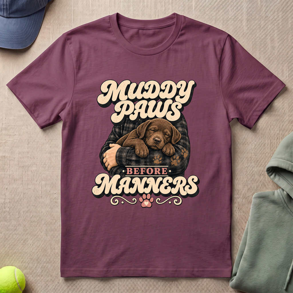 Muddy Paw Manners T-Shirt
