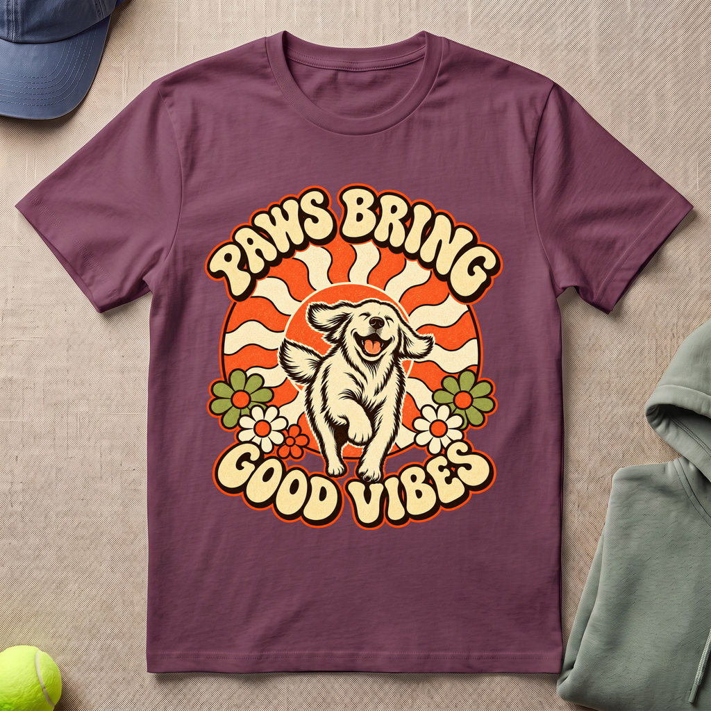 Paws Bring Good Vibes T-Shirt