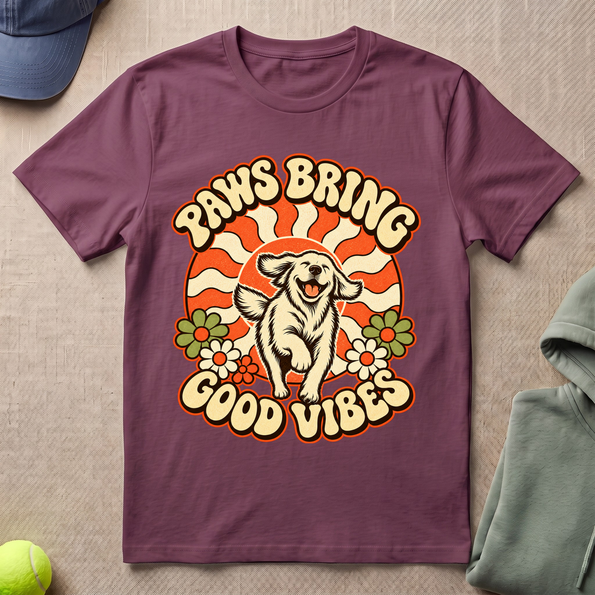Paws Bring Good Vibes T-Shirt