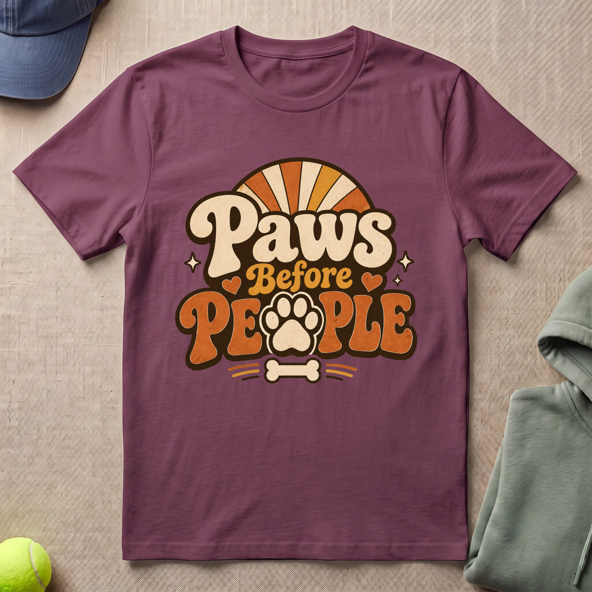 Paws Before People Logo T-Shirt