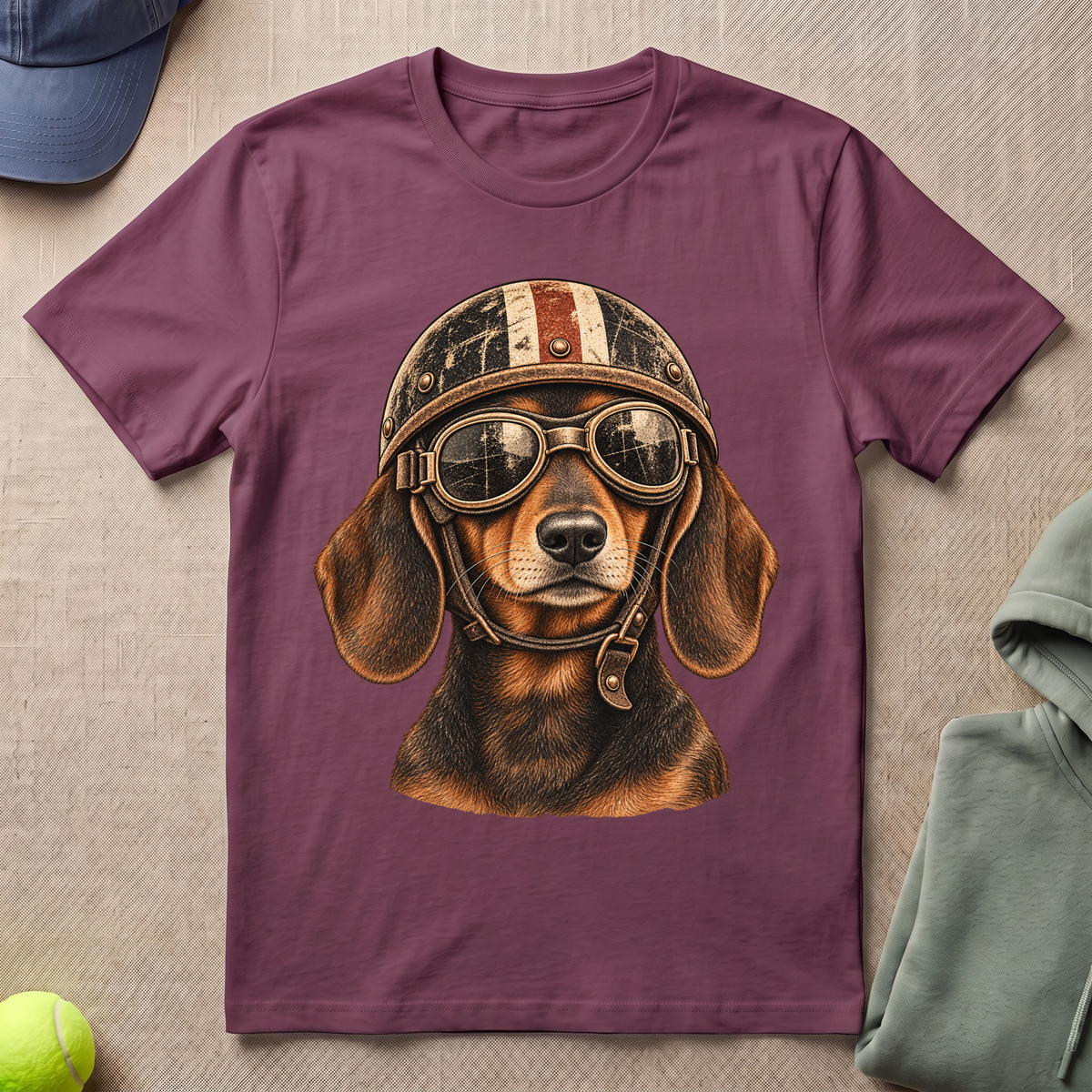 Dachshund Biker T-Shirt