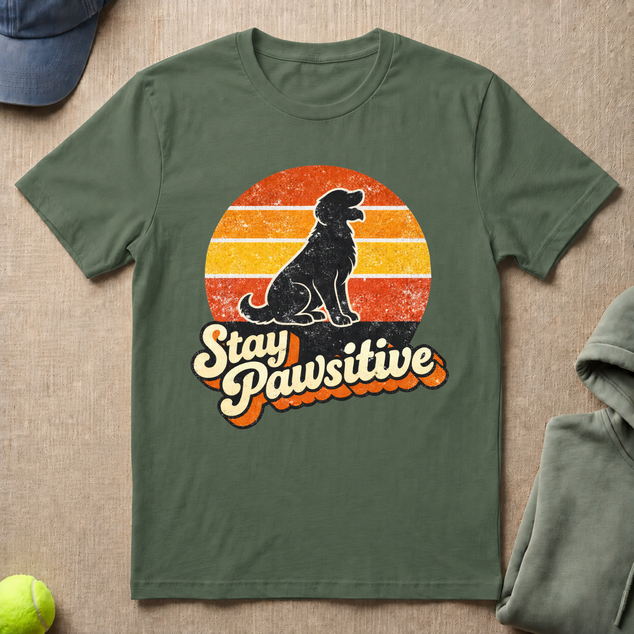 Stay Pawsitive T-Shirt